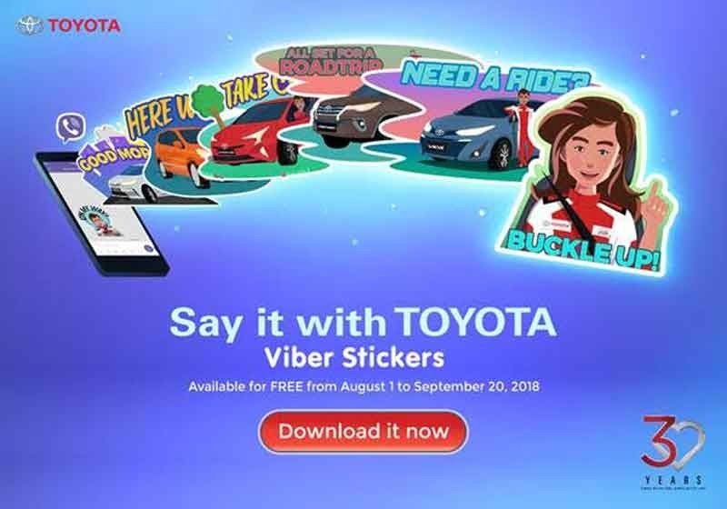 Me and My Toyota: TMP celebrates 30 years with memorable posts and Viber stickers