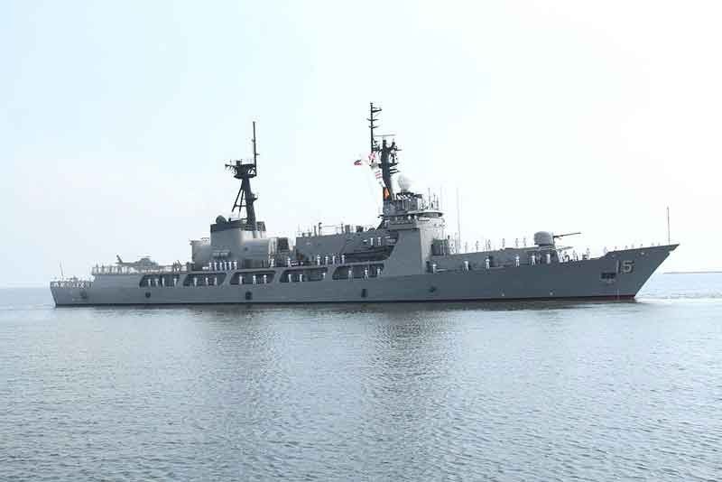 Navy flagship BRP Gregorio del Pilar in Subic for repair