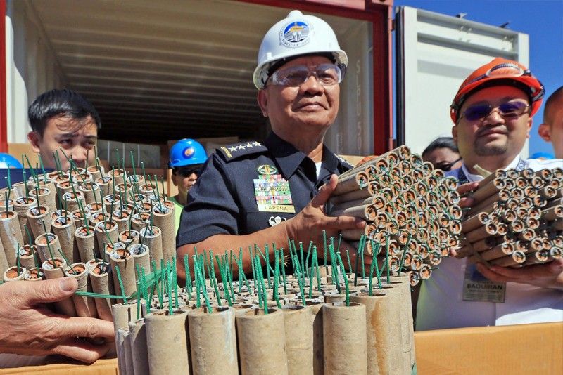 Bureau of Customs seizes P9-M smuggled cigarettes, fireworks