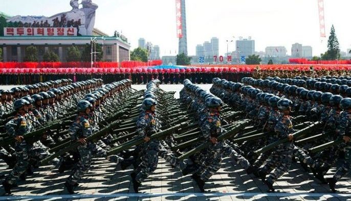 North Korea uses 70th anniversary to push economy, not nukes