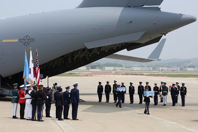 Remains said to be US war dead repatriated from North Korea