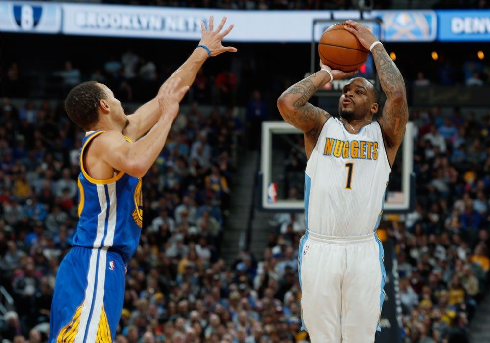 Nuggets tie NBA mark with 24 triples in win over Warriors