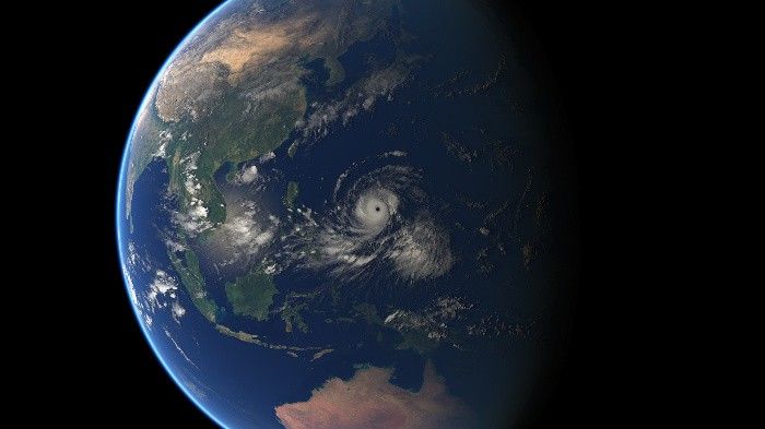 Stunning but scary: Typhoon Ompong as seen from space