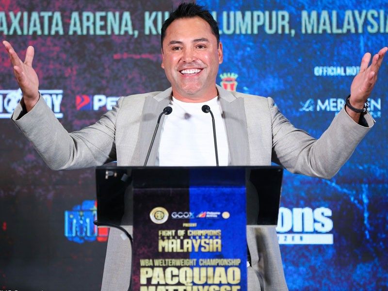 Dela Hoya: No doubt on Pacquiao vs Matthysse bout