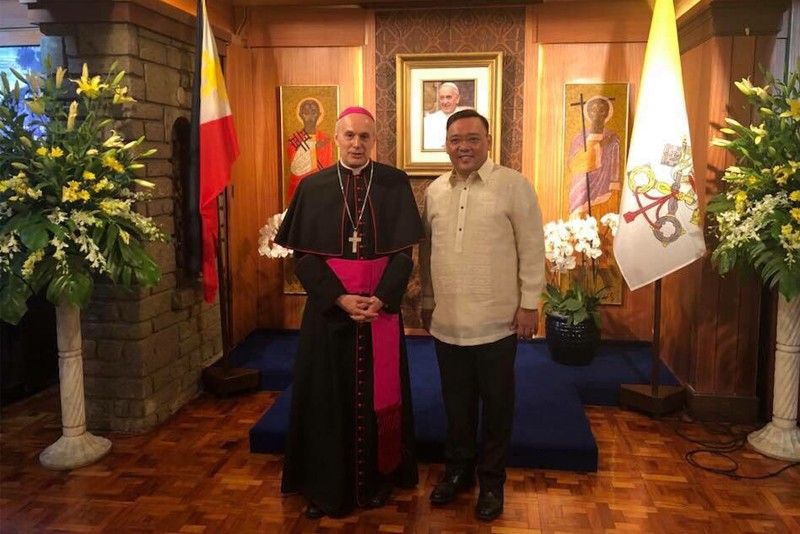 Roque talks with Papal Nuncio during 'no holds barred' meeting