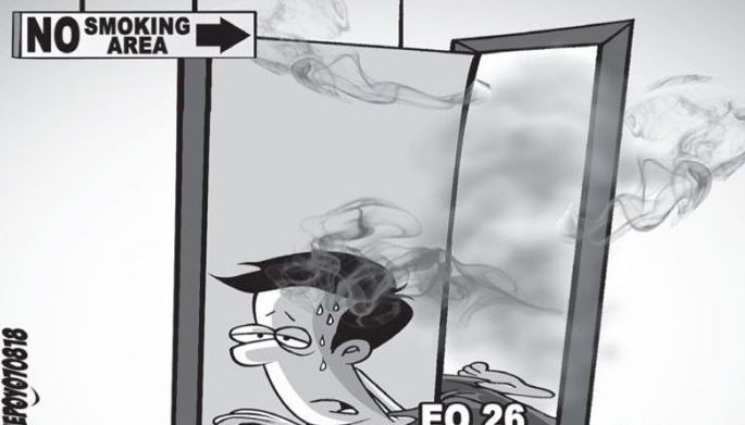 EDITORYAL- &lsquo;No smoking&rsquo; campaign  walang nangyayari