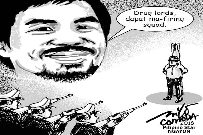 EDITORYAL - Firing squad sa drug traffickers