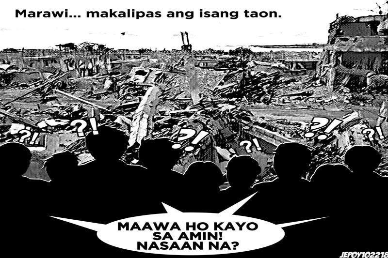 EDITORYAL - Wala pang nagagawa  sa nasirang Marawi