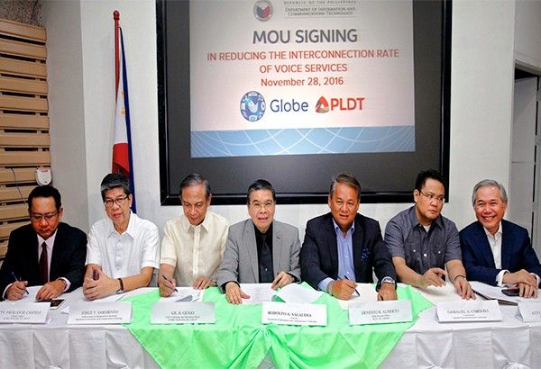 PLDT, Globe cut interconnection charges