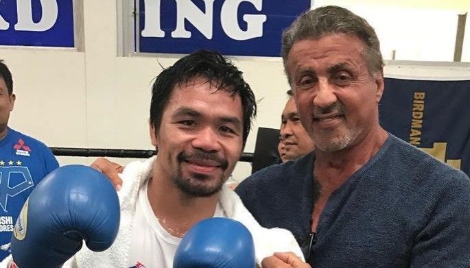 Sylvester Stallone walang kupas ang suporta kay Pacman