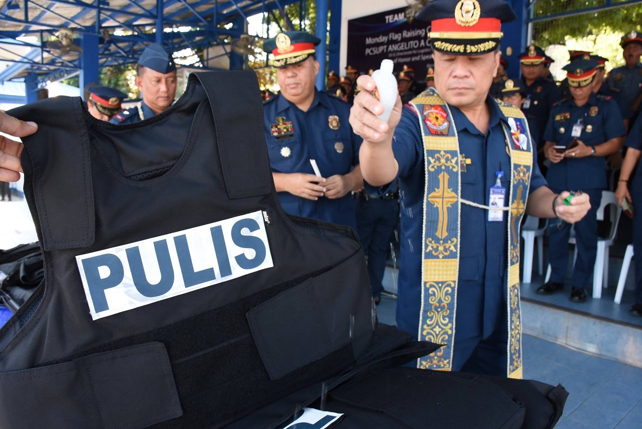 Vests, other equipment given to police offices