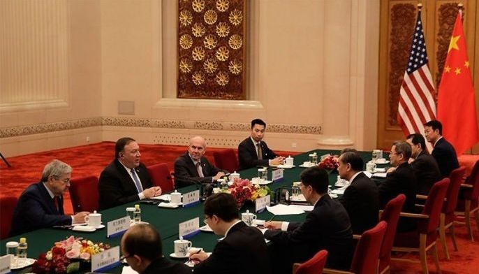 US top diplomat talks South China Sea with China