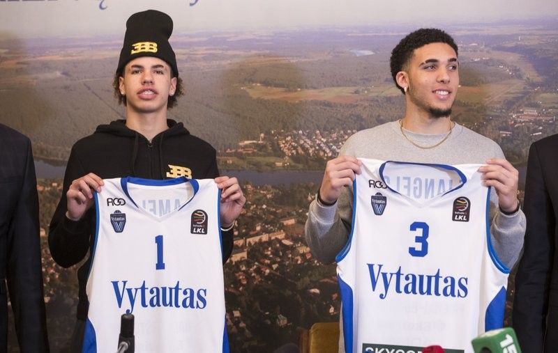 Finally on court in Lithuania, Ball brothers eager to play