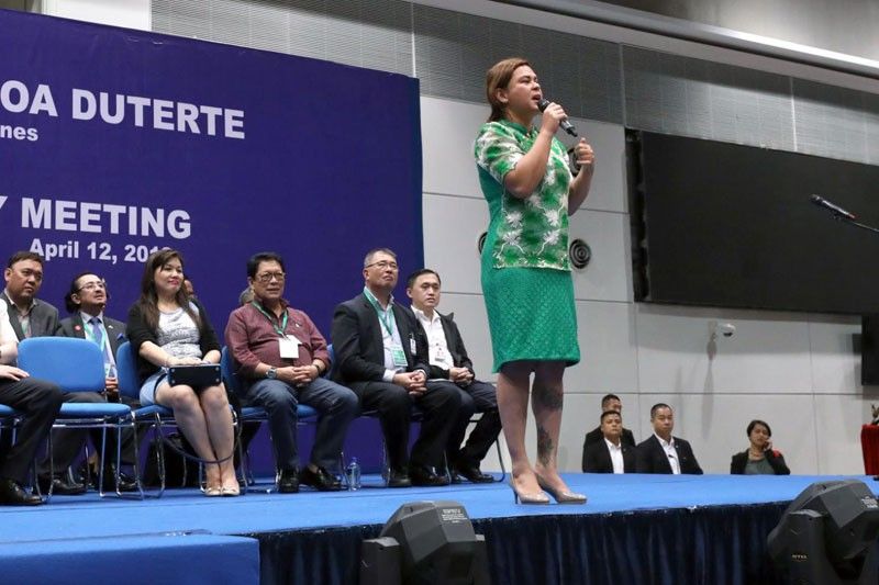 Sara Duterte to dad: No peace talks with Reds