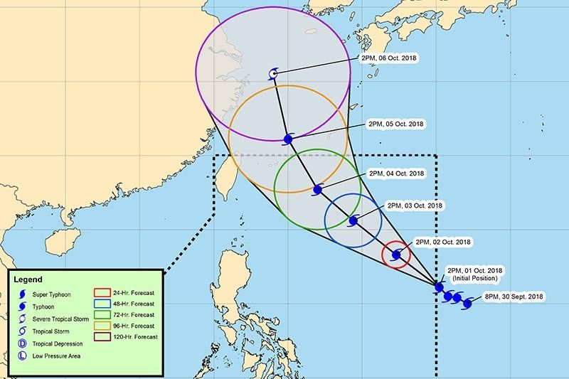 Typhoon Kong-rey now inside PAR, named 'Queenie'