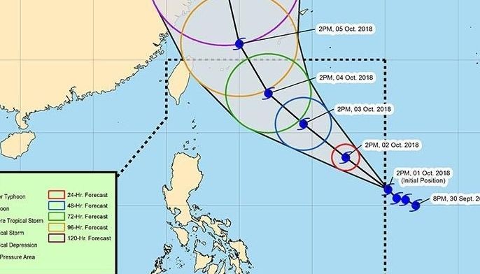 Typhoon Kong-rey now inside PAR, named 'Queenie'