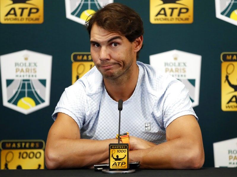 Nadal pulls out of Paris Masters; will lose No. 1 ranking