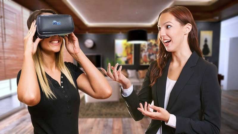 Buying properties via virtual reality