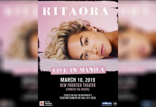 Global pop star Rita Ora to hold Manila concert in March