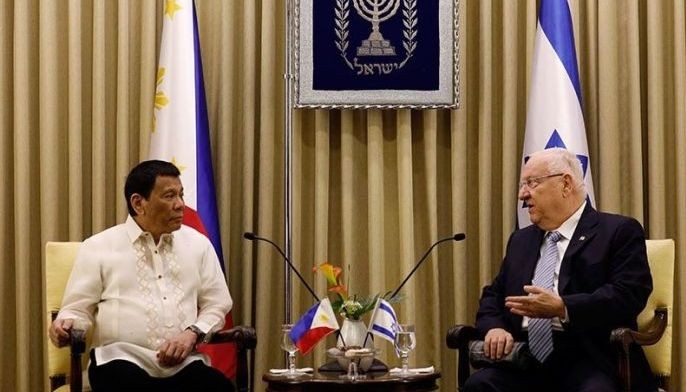 Israeli president lectures Duterte, who likened himself to Hitler, on the Nazi dictator