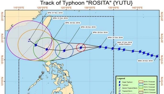 PAGASA: &lsquo;Rosita&rsquo; no effect yet, warning signals may be up Sunday evening