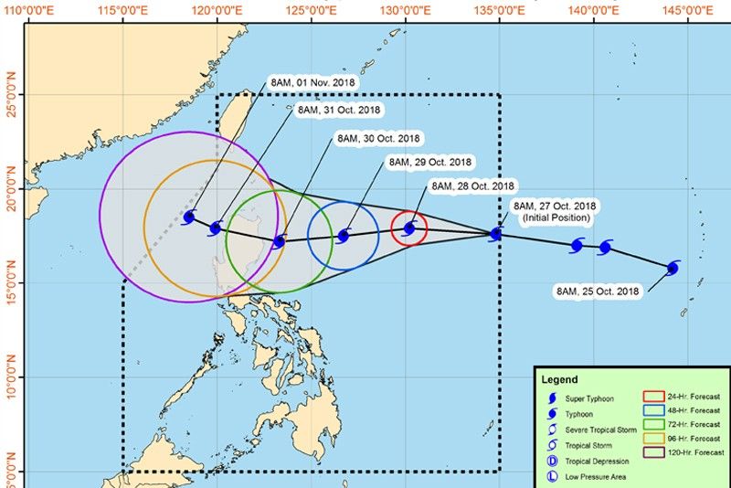 â��Rositaâ�� to make landfall over Cagayan-Isabela area Tuesday; storm signals up Sunday