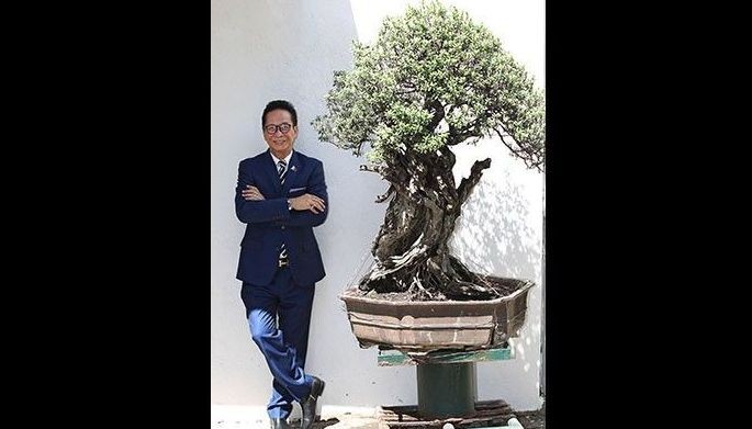 Sal Panelo grows bonsai, sings, composes, dances and plays the piano