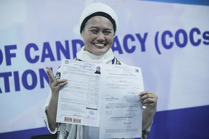 Maranao leader Gutoc-Tomawis files candidacy for 2019 polls