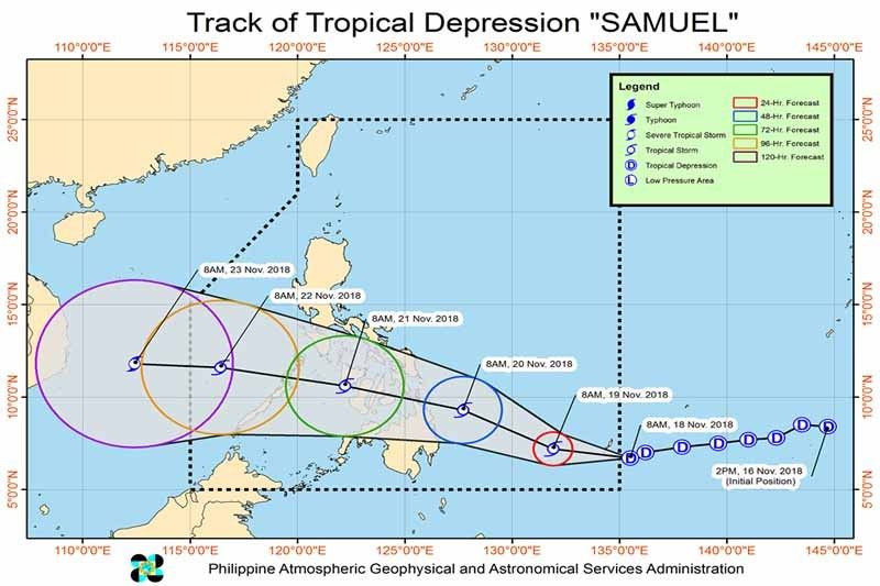 â��Samuelâ�� enters Philippine area of responsibility