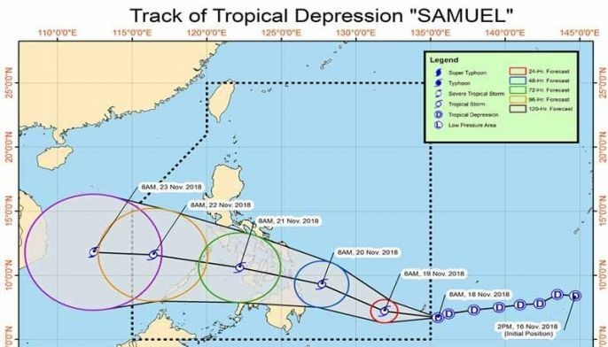 &rsquo;Samuel&rsquo; enters Philippine area of responsibility