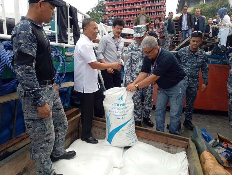 P10 million worth of smuggled sugar seized in Tawi-Tawi