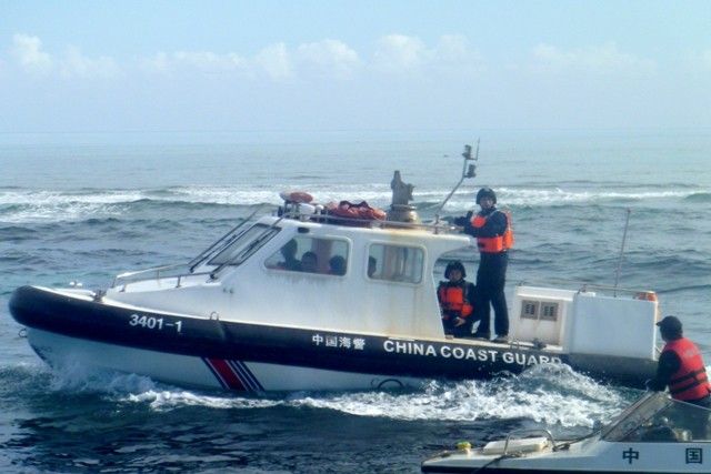 Chinese Coast Guard stationed in Scarborough to administer fishing activities