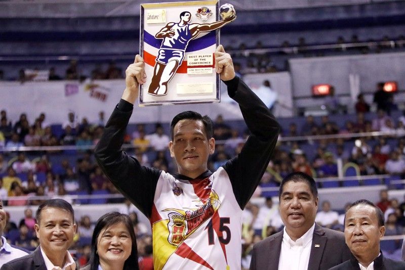 June Mar Fajardo shares Best Player of the Conference crown to teammates