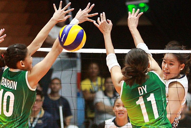 Lady Maroons outlast Falcons in UAAP volley