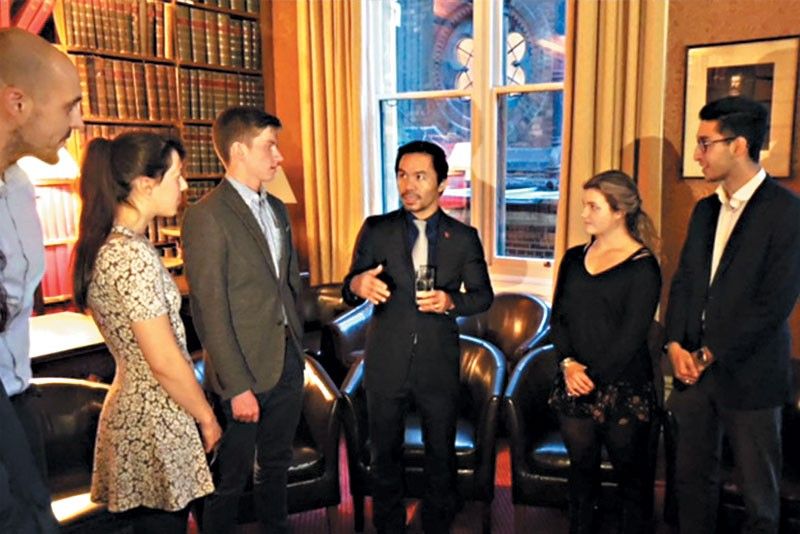 Manny Pacquiao scores a knockout at Oxford