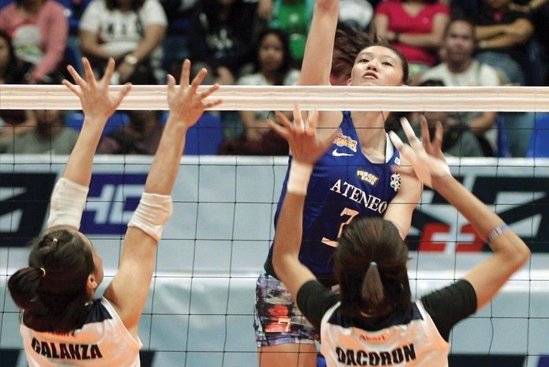 Lady Eagles survive Falcons, near volley semis