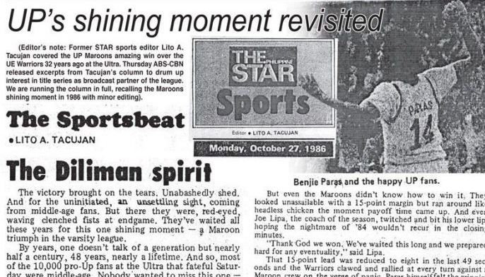 UP&rsquo;s shining moment revisited