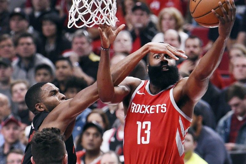 Houston Rockets halt Portland Trail Blazers run; James Harden hits 42