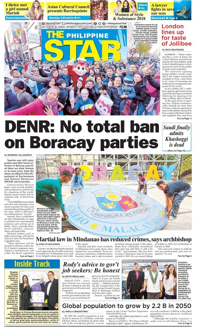 The STAR Cover (October 21, 2018)