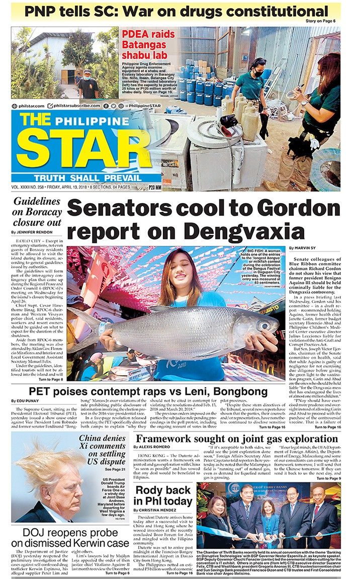 The STAR cover April 13, 2018