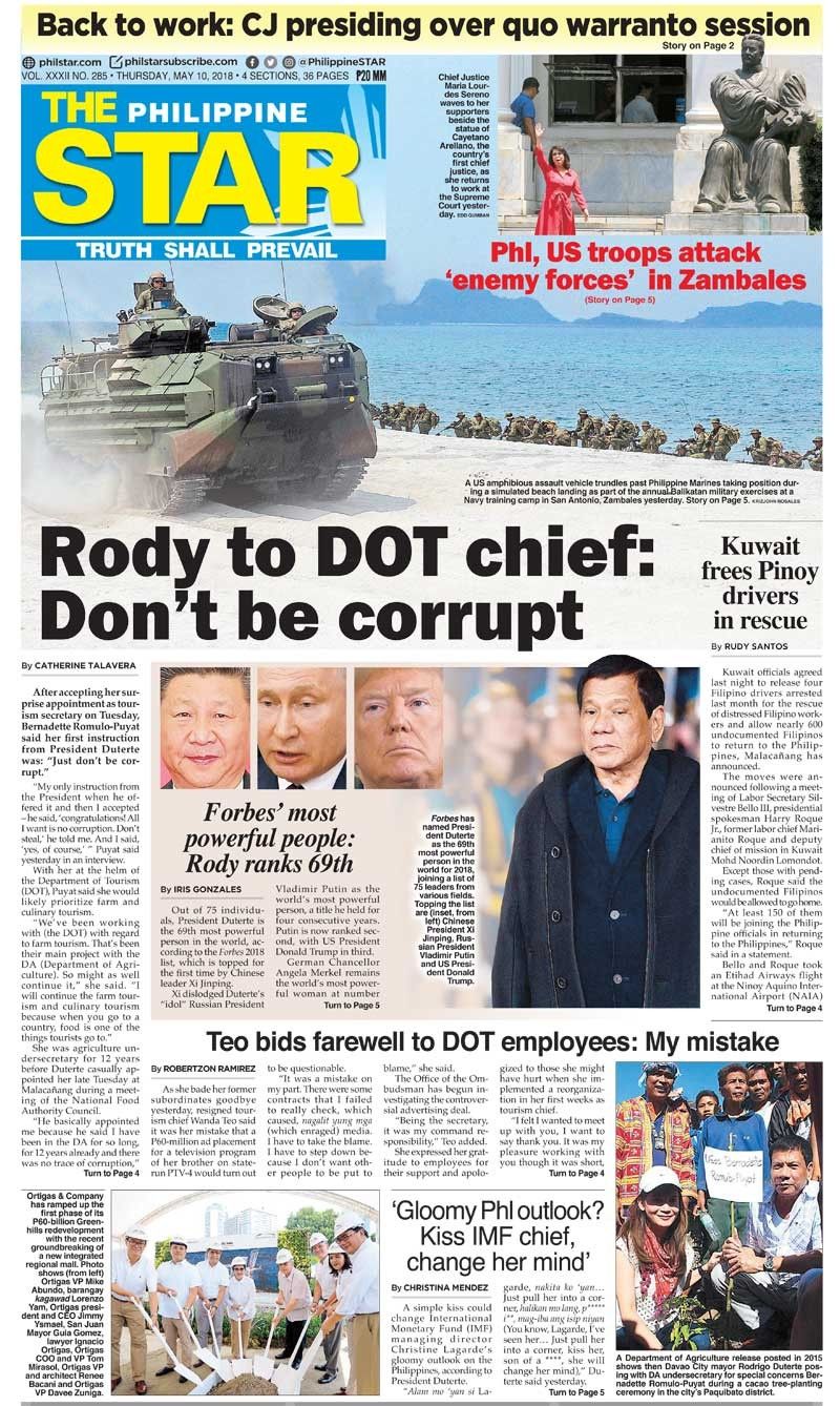 The STAR Cover (May 10, 2018)