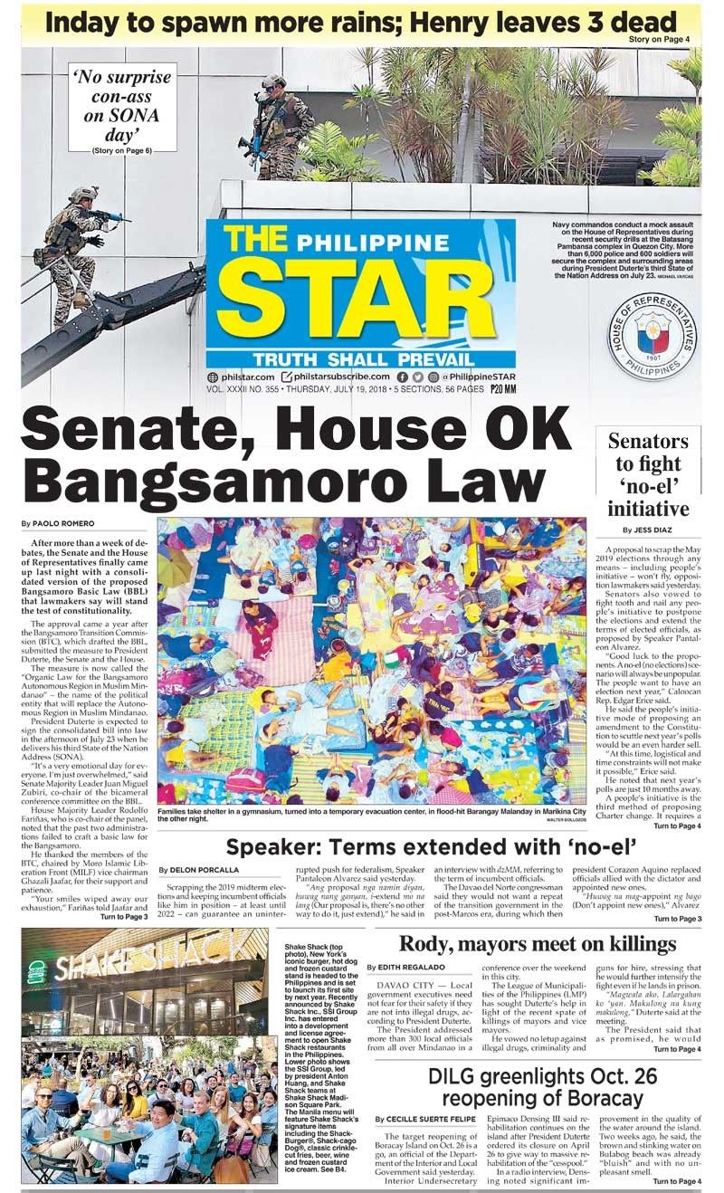 The STAR Cover (July 19, 2018)