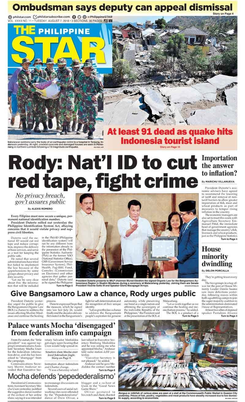 The STAR Cover (August 7, 2018)