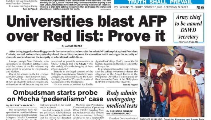 The STAR Cover (October 5, 2018)