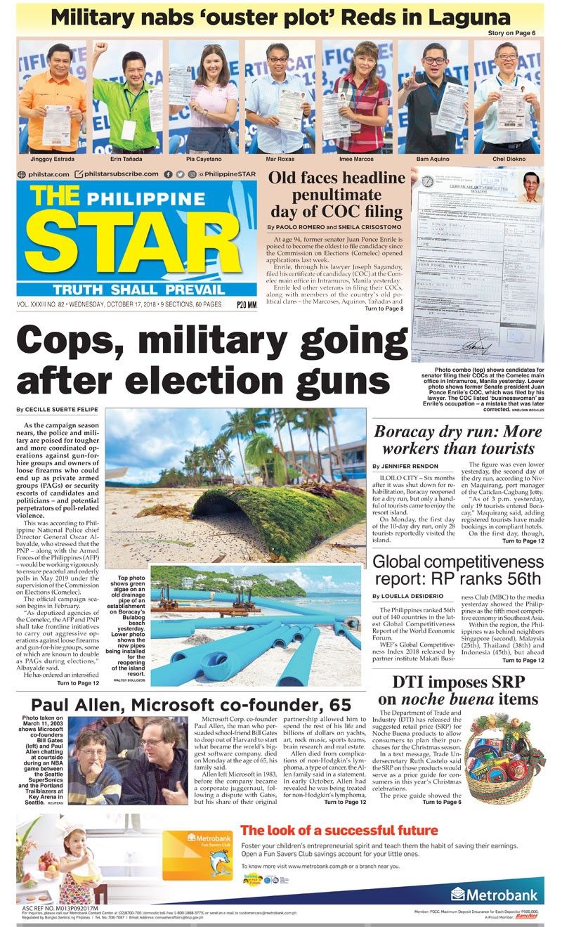 The STAR Cover (October 17, 2018)