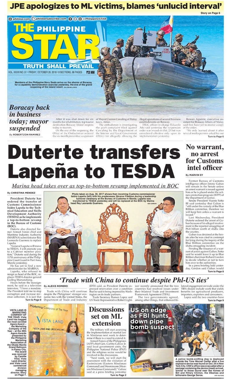 The STAR Cover (October 26, 2018)