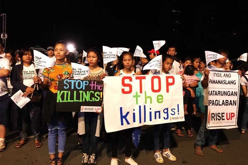 Civic groups, clergy hold prayer rally to denounce drug war killings