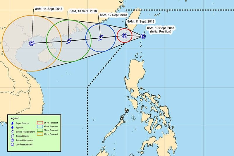 LPA off Batanes now Tropical Depression Neneng