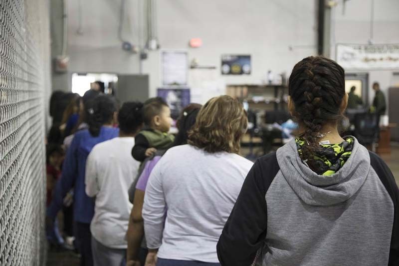 Hundreds of children wait in Border Patrol facility in Texas