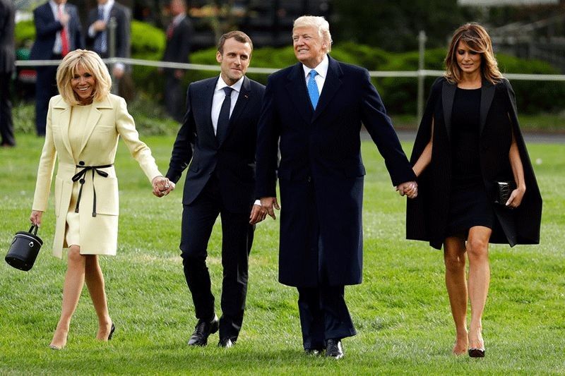 No ordinary double date: Trumps, Macrons at Mount Vernon